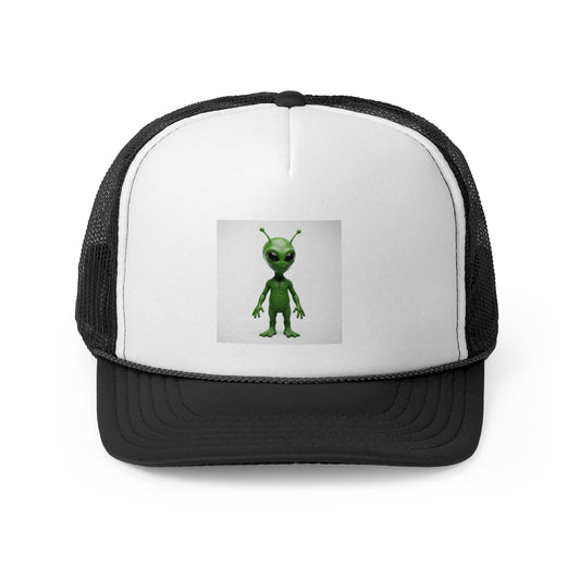 Alien Graphic Trucker Cap | Cool Caps for Men & Women | Perfect for Festivals, Parties, Halloween, Gift Ideas