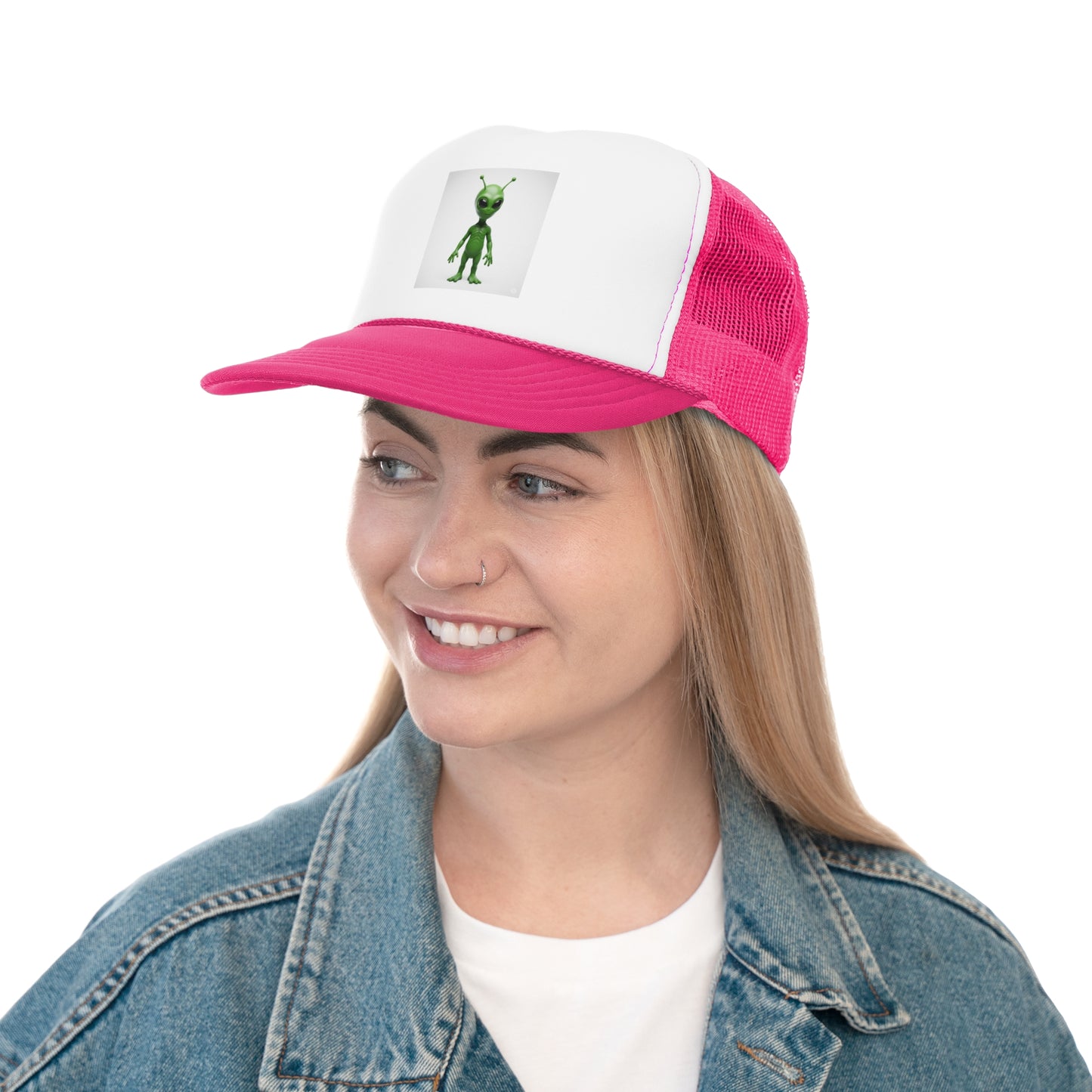 Alien Graphic Trucker Cap | Cool Caps for Men & Women | Perfect for Festivals, Parties, Halloween, Gift Ideas